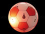 Flashing magnet Football white-red