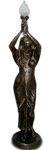 Agypt woman with lamp black 192 cm