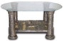 Glastisch gyptisch bronze 42 cm