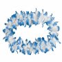 Hawaii chains flower necklace Maxi white blue