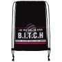 Turnbeutel Gymsac Design BITCH schwarz/weiss/rot