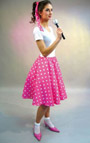 Plate skirt pink