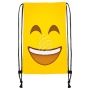 Turnbeutel Gymsac Emoticon Emoji-Con lachend gelb