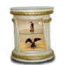 Egyptian pillar showcase white 68 cm