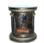Egyptian pillar showcase black 68 cm