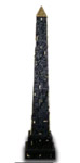 Obelisk schwarz gold 60 cm