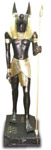 Anubis postac brazowo zlota 135 cm