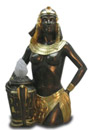 Egyptian bust with lamp 81 cm
