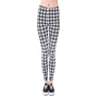 Damen Motiv Leggings Design Eulen Farbe weiss