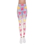 Damen Motiv Leggings Design Frchte Farbe weiss/flieder