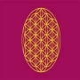 Flag Flower of life purple