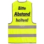 Warnweste gelb mit Druck Modell WW-14