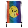 Turnbeutel Gymsac Design Emoticon Kuss multicolor
