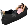 Air Lounge Cama de aire con bolsa negro