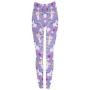 Ladies motive Leggings unicorn colour purple