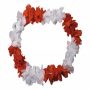 Hawaii chains flower necklace luxus red white