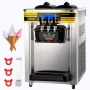 Softeismaschine Desktop, 3 Geschmack, LCD-Display