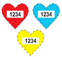 Herzaufkleber Nr 1 1000 Standard