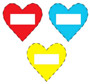 Herzaufkleber Schreibfeld Standard