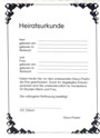 Heiratsurkunden